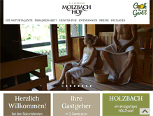 Tablet Screenshot of molzbachhof.at